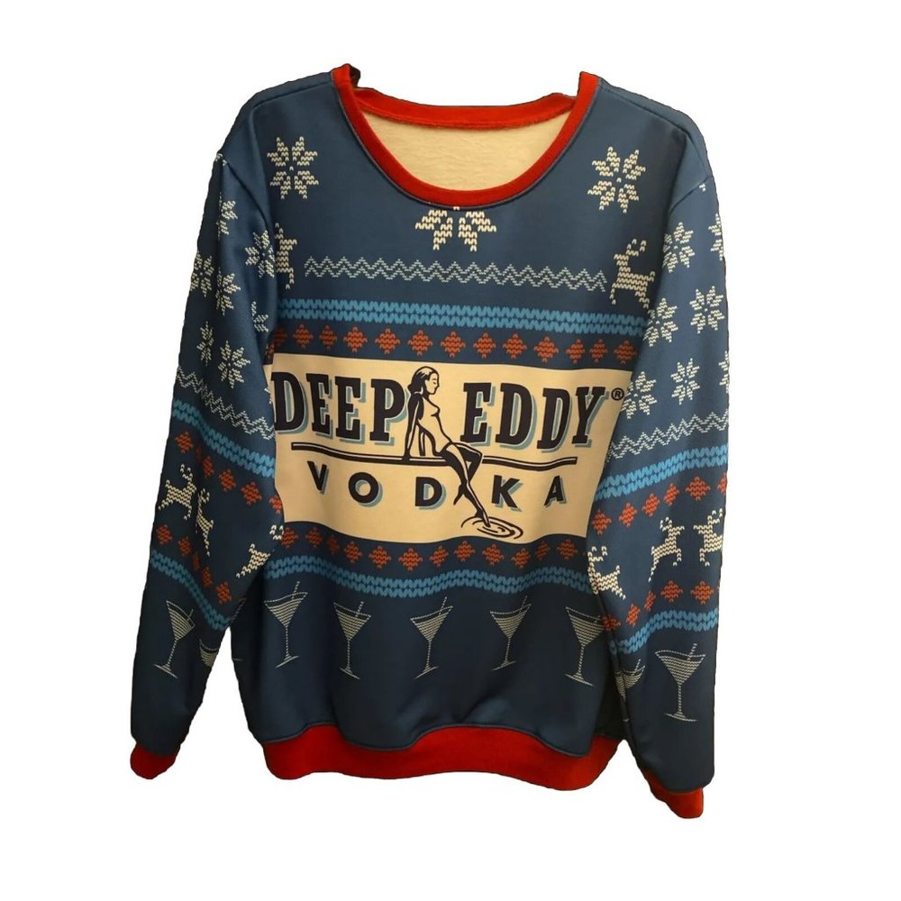 🛑SOLD🛑Deep Eddy Vodka Winter Wonderland Cocktail Martini Unisex Sweatshirt